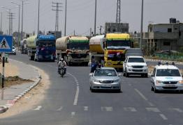 الوقود المصري خلال دخوله لغزة