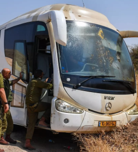 حافلة تعرضت لاطلاق نار في غور الأردن
