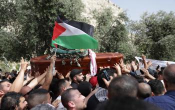 تشييع جثمان الشهيدة شيرين ابو عاقلة في مدينة القدس