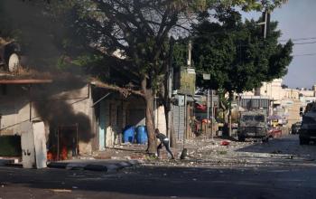 عملية الاحتلال في مدينة نابلس صباح هذا اليوم