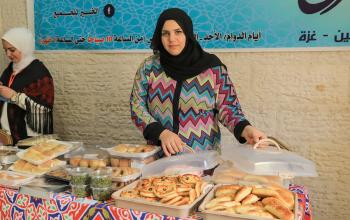 معرض الطبق الخيري خلال شهر رمضان في غزة