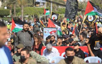 مهرجان (ثأر الأحرار) لتأبين شهداء العدوان على قطاع غزة.