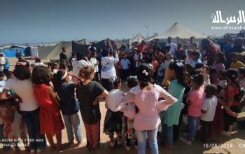 أطفال غزة يحتفلون بعيد الأضحى المبارك في شمال وجنوب القطاع