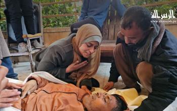 وداع شهداء ارتقوا في قصف الاحتلال مجموعة تأمين المساعدات في مواصي خانيونس ورفح