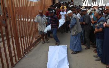 وداع وتشييع عدد من شهداء المساعدات الأمريكية في مستشفى ناصر