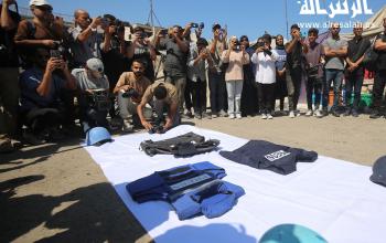 صحفيو غزة ينظمون وقفة تنديداً بجرائم الاحتلال المستمرة بحق الصحفيين