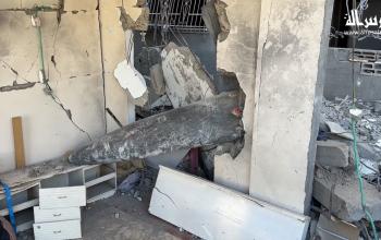 قنبلة غير منفجرة لا تزال موجودة في منزل عائلة الحتو في حي النفق بمدينة غزة