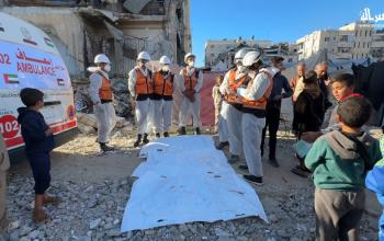 الدفاع المدني ينتشل جثث أربعة أطفال بخان يونس