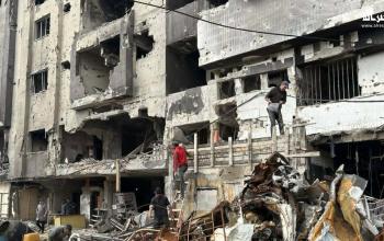 استمرار أعمال المرحلة الثانية لترميم طوارئ مجمع الشفاء الطبي