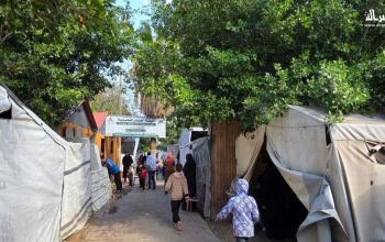 منتزه مخيم البريج يتحول إلى مأوى مؤقت للنازحين