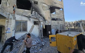 بدء ترميم مركز شهداء خان يونس