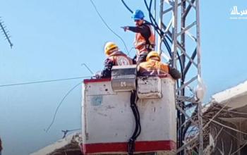 شركة توزيع كهرباء محافظات غزة تواصل إصلاح الشبكة المتضررة حفاظًا على السلامة