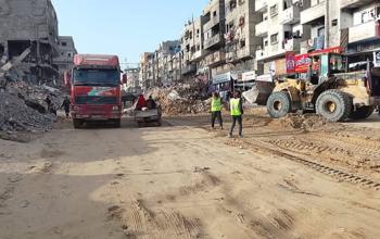 بلدية غزة والمساعدات القطرية تتمكنان من فتح 8 شوارع في يناير الماضي