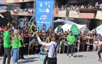 شركة جوال ترسم البسمة على وجوه أطفال غزة بفعالية ترفيهية