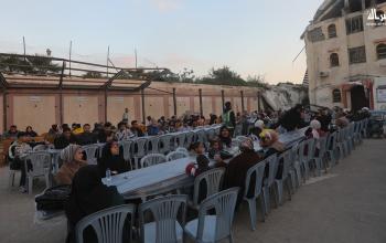بلدية غزة تقيم إفطاراً جماعياً لذوي شهداء وأسرى البلدية