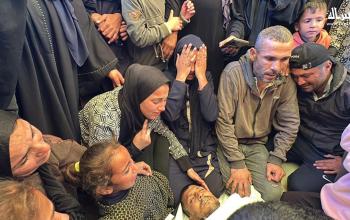 جنازتا شهيدين برصاص الاحتلال شرق مشفى دار السلام