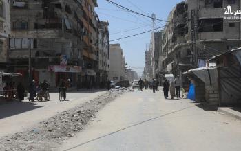 تنظيم شارع النصر في غزة لتسهيل الحركة ومرور الطوارئ