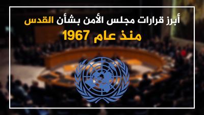 القرارات الدولية المتعلقة بالقدس منذ 1967