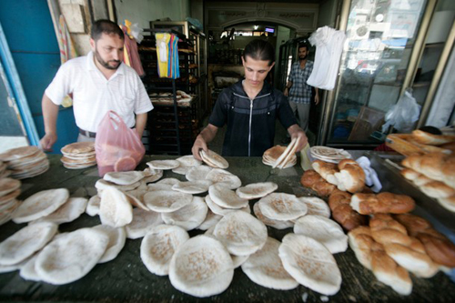 احد المخابز في غزة (الأرشيف)