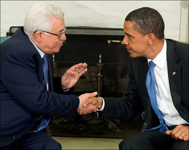 لقاء ابواما عباس في واشنطن