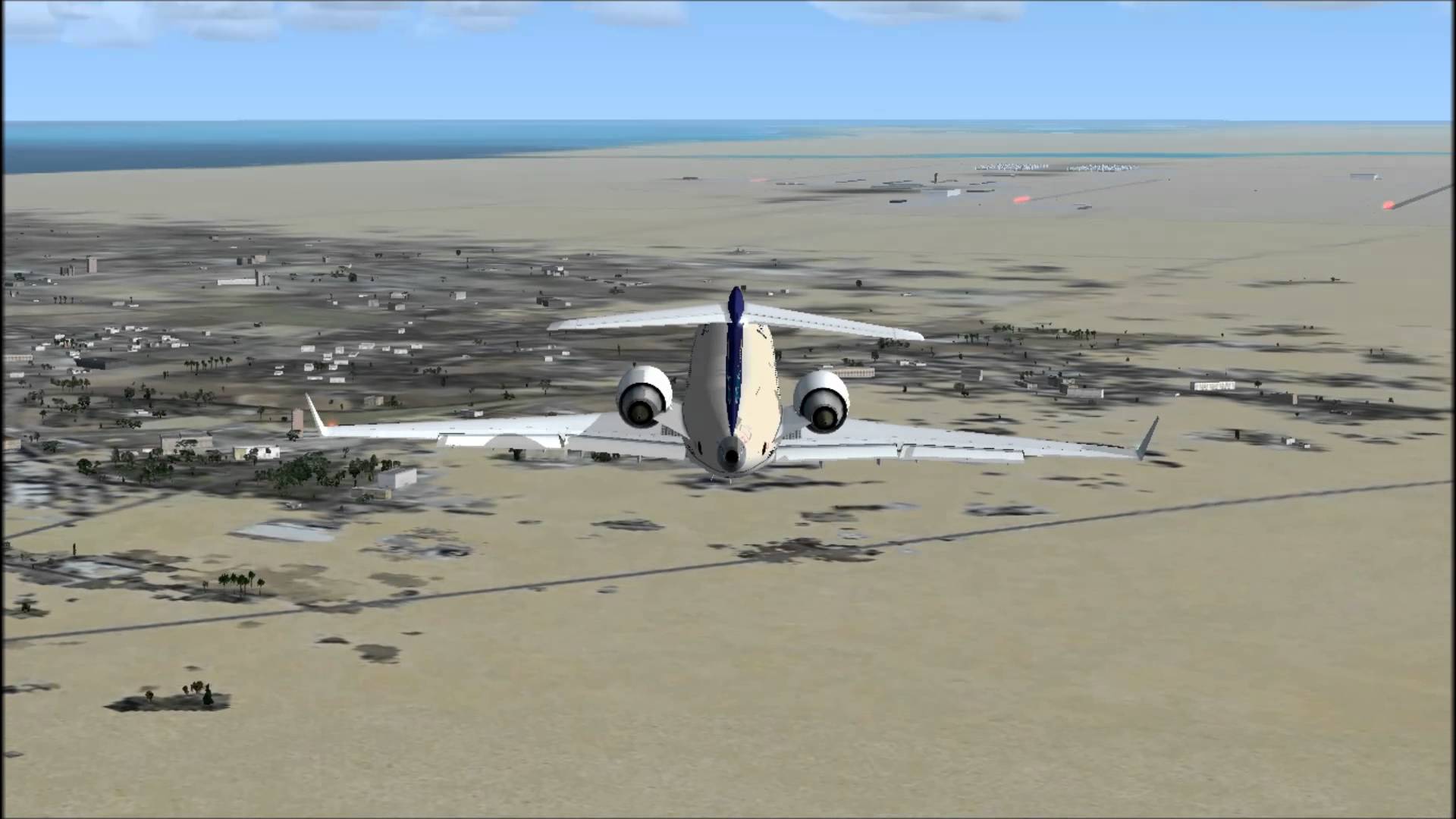 طائرة تهبط اضطراريا