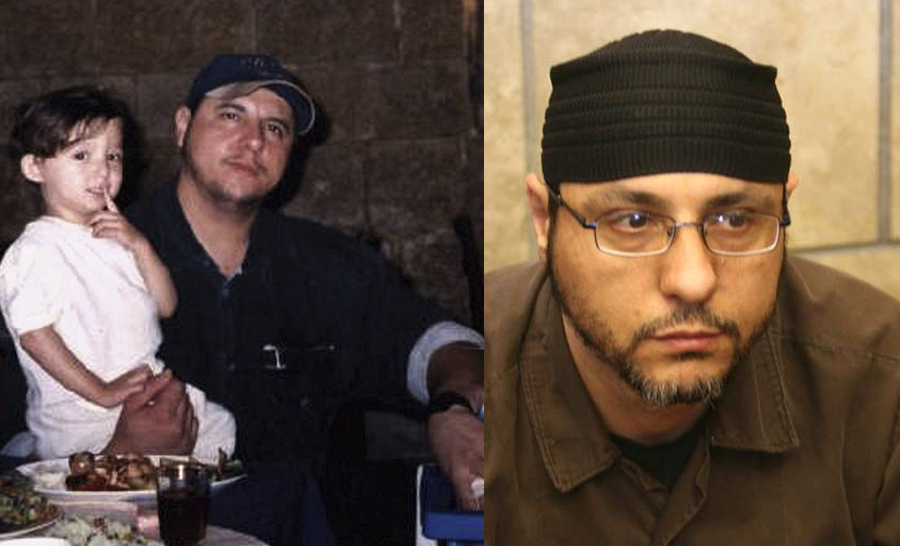  الأسير عبد الله البرغوثي قبل وبعد الأسر (الأرشيف)