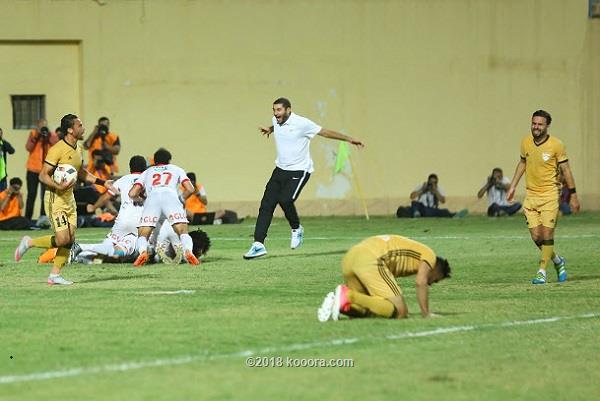 فرحة لاعبي الزمالك بالفوز