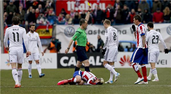 جانب من مباراة ريال مدريد وأتلتيكو مدريد