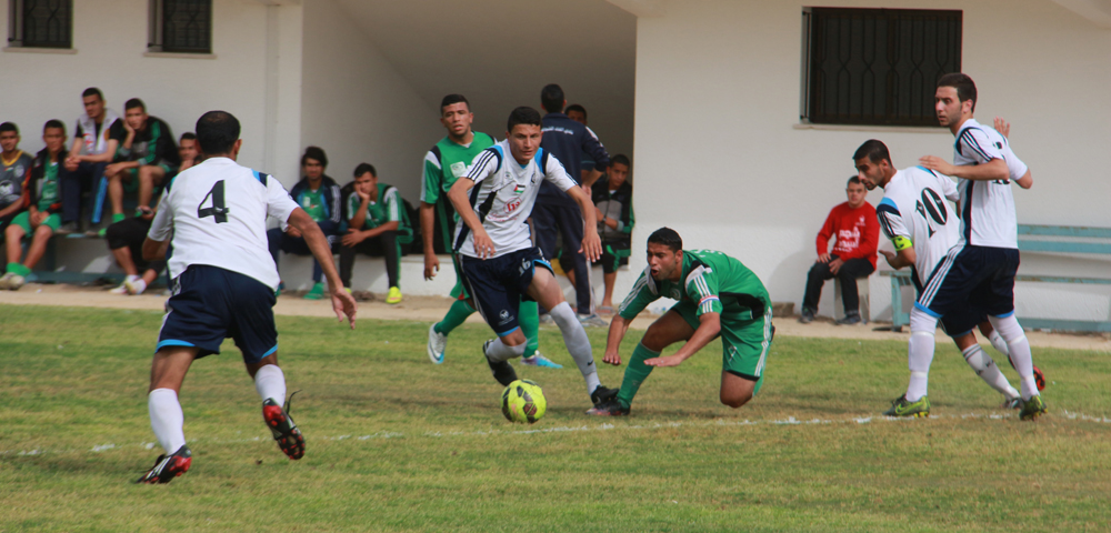 جانب من مباراة الهلال والشجاعية