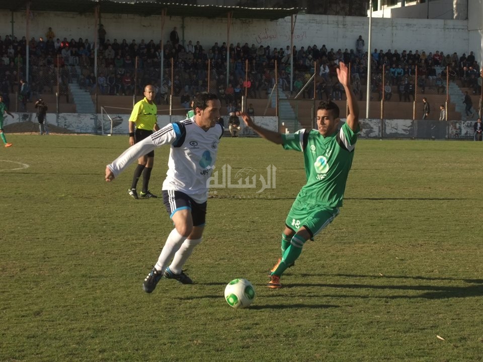 جانب من مباراة اتحاد الشجاعية والهلال