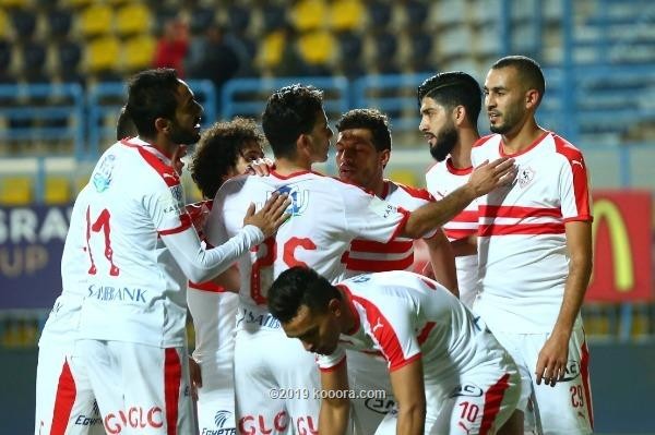 فرحة لاعبي الزمالك بالفوز