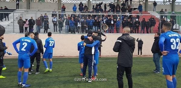 فرحة لاعبي هلال القدس بالفوز