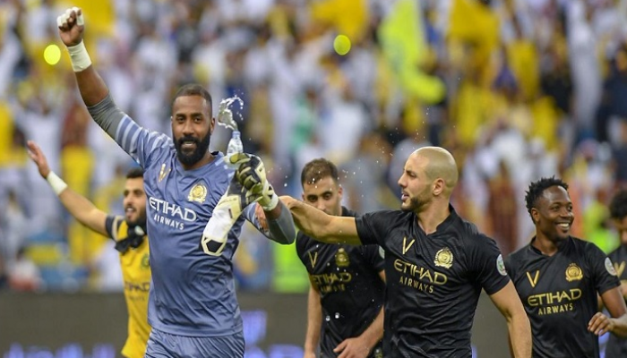 لاعبو النصر متصدر الدوري السعودي