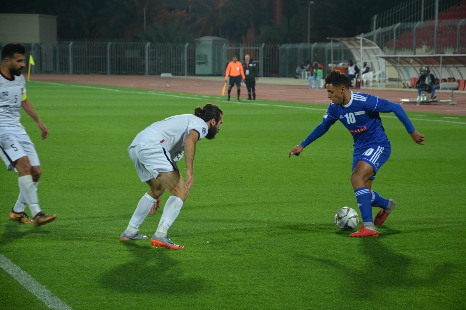 جانب من مباراة هلال القدس والجيش السوري