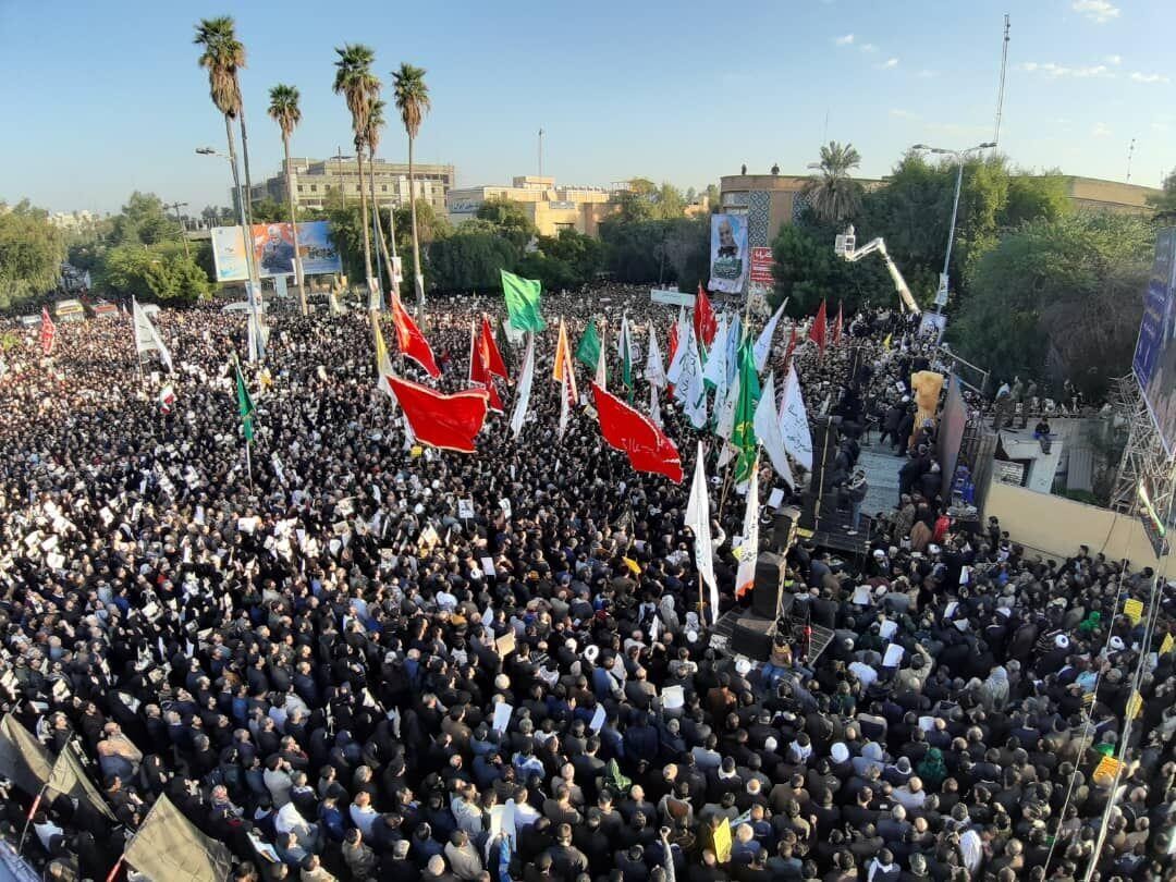 طهران تشيع سليماني بمشاركة الملايين