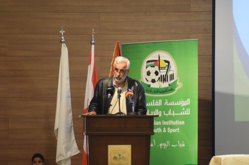 خليل علي مدير المؤسسة الفلسطينية للشباب والرياضة في لبنان