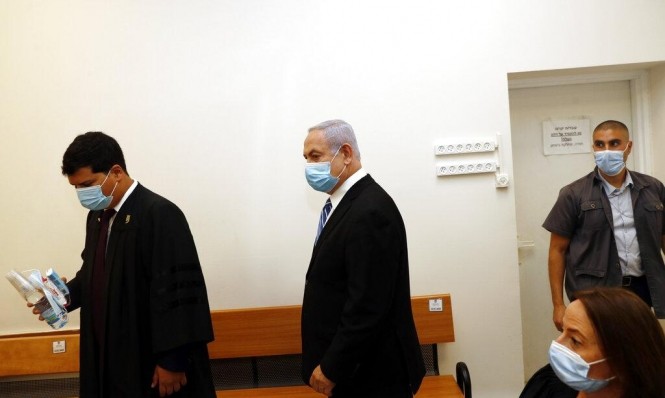 نتنياهو خلال محاكمته، مطلع الأسبوع الماضي