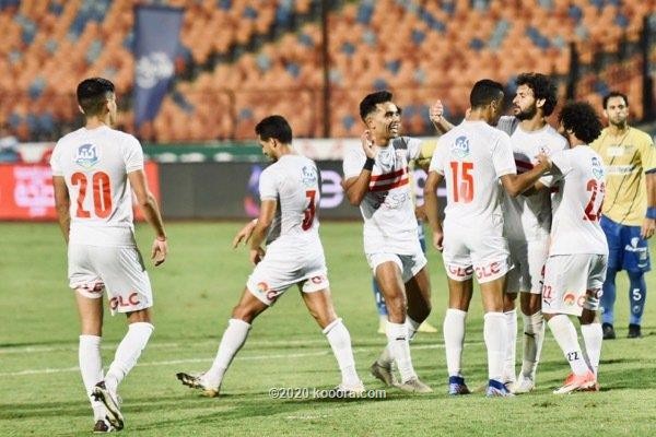 فرحة لاعبي الزمالك بالفوز