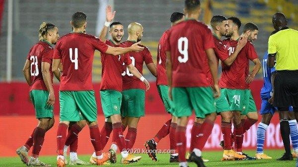 فرحة لاعبي المغرب بالفوز