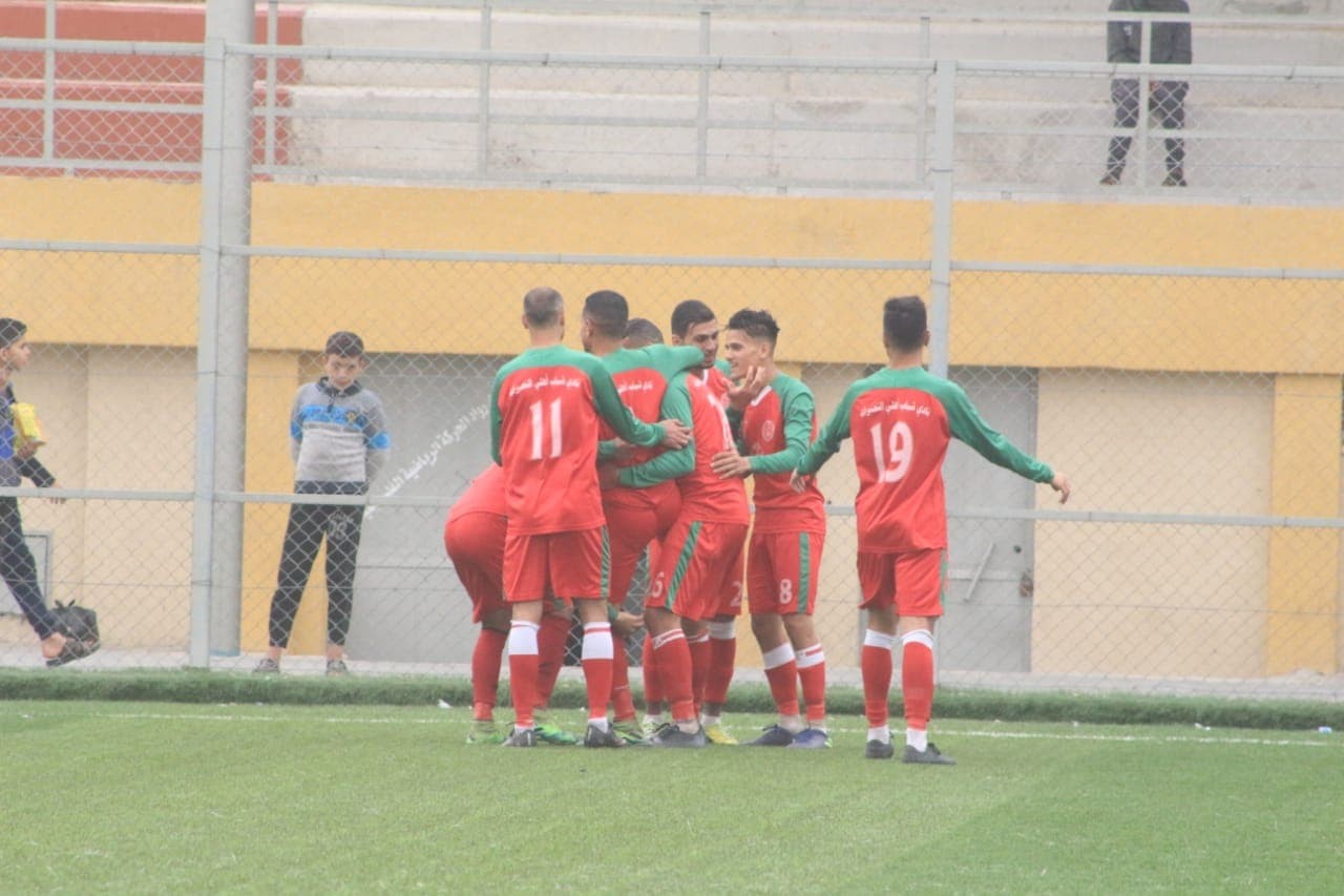 فرحة لاعبي أهلي النصيرات