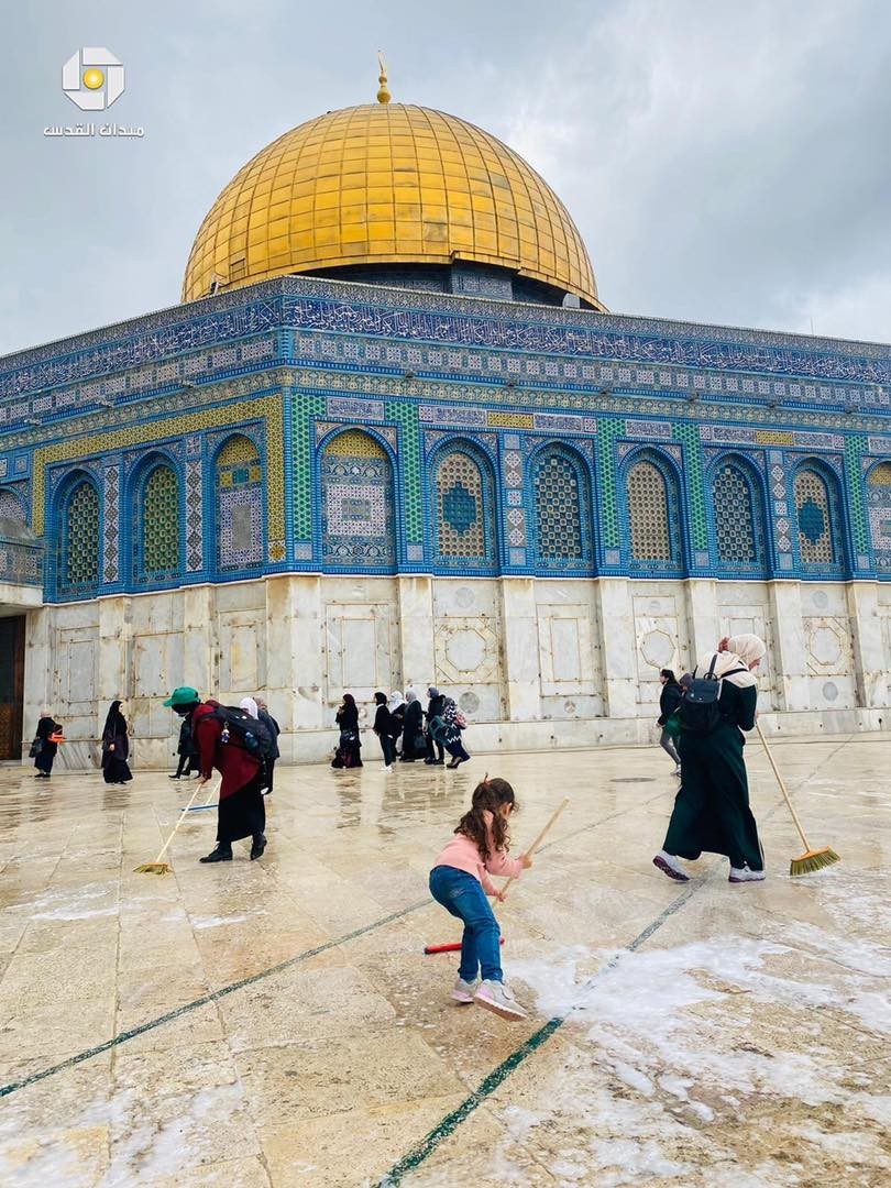 إنتهاء الاستعدادات لاستقبال شهر رمضان في الأقصى