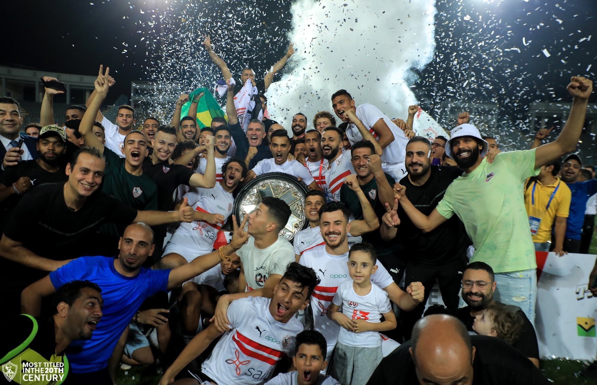 فرحة لاعبي الزمالك بالفوز