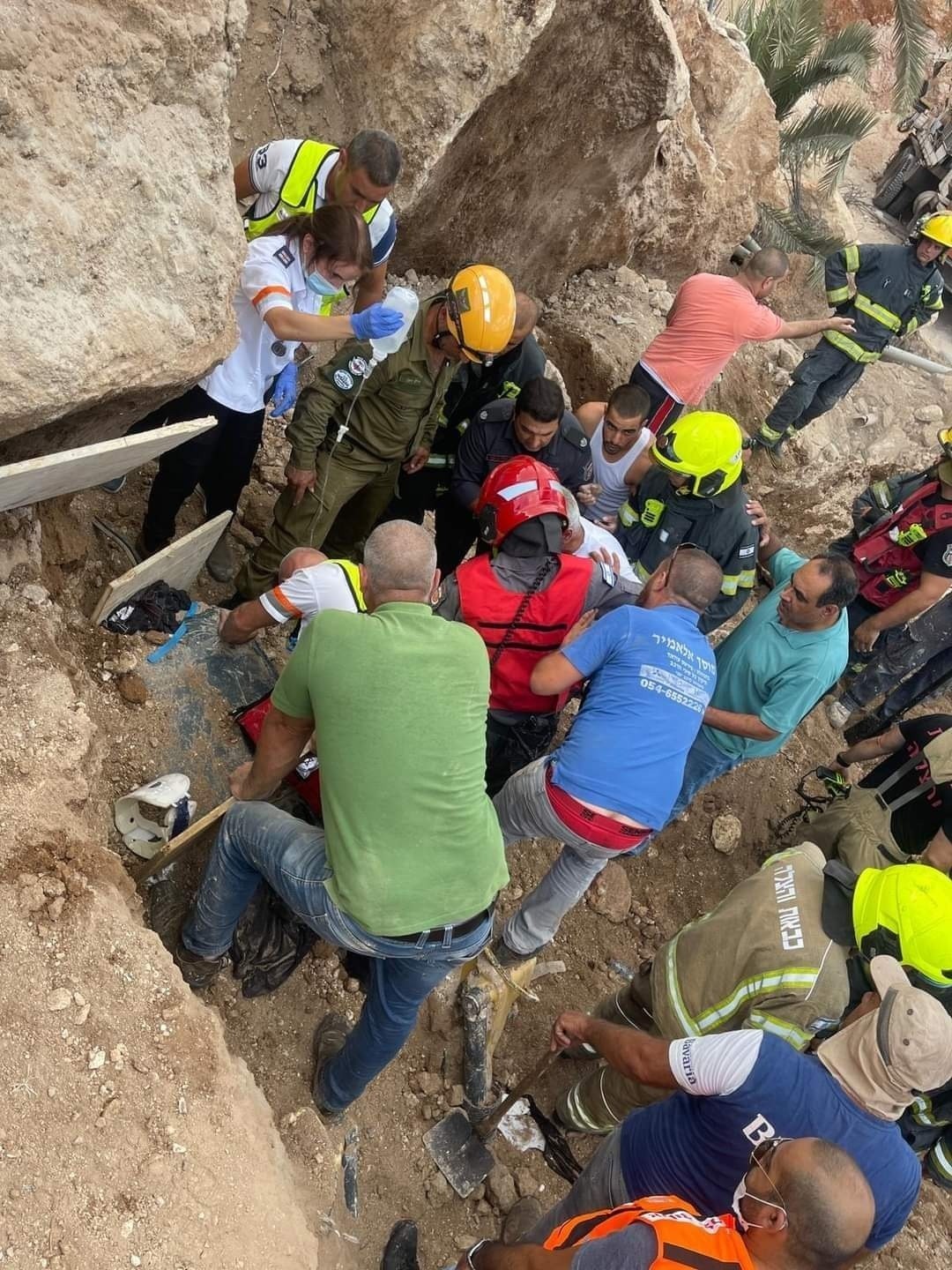 إصابة 6 عمال بانهيار صخري في كفر كنا بينهم إصابات خطيرة