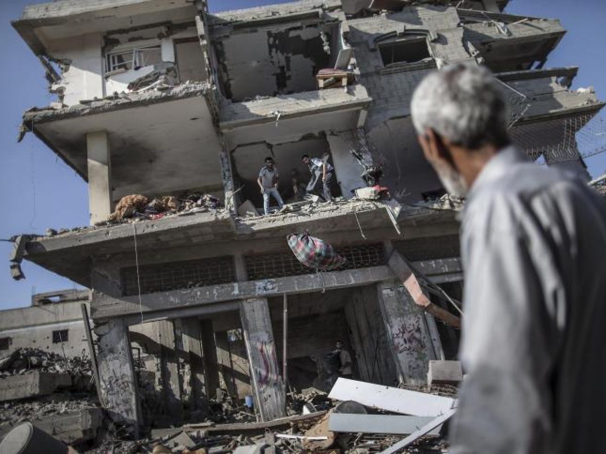 صورة ارشيفية لآثار العدوان على غزة