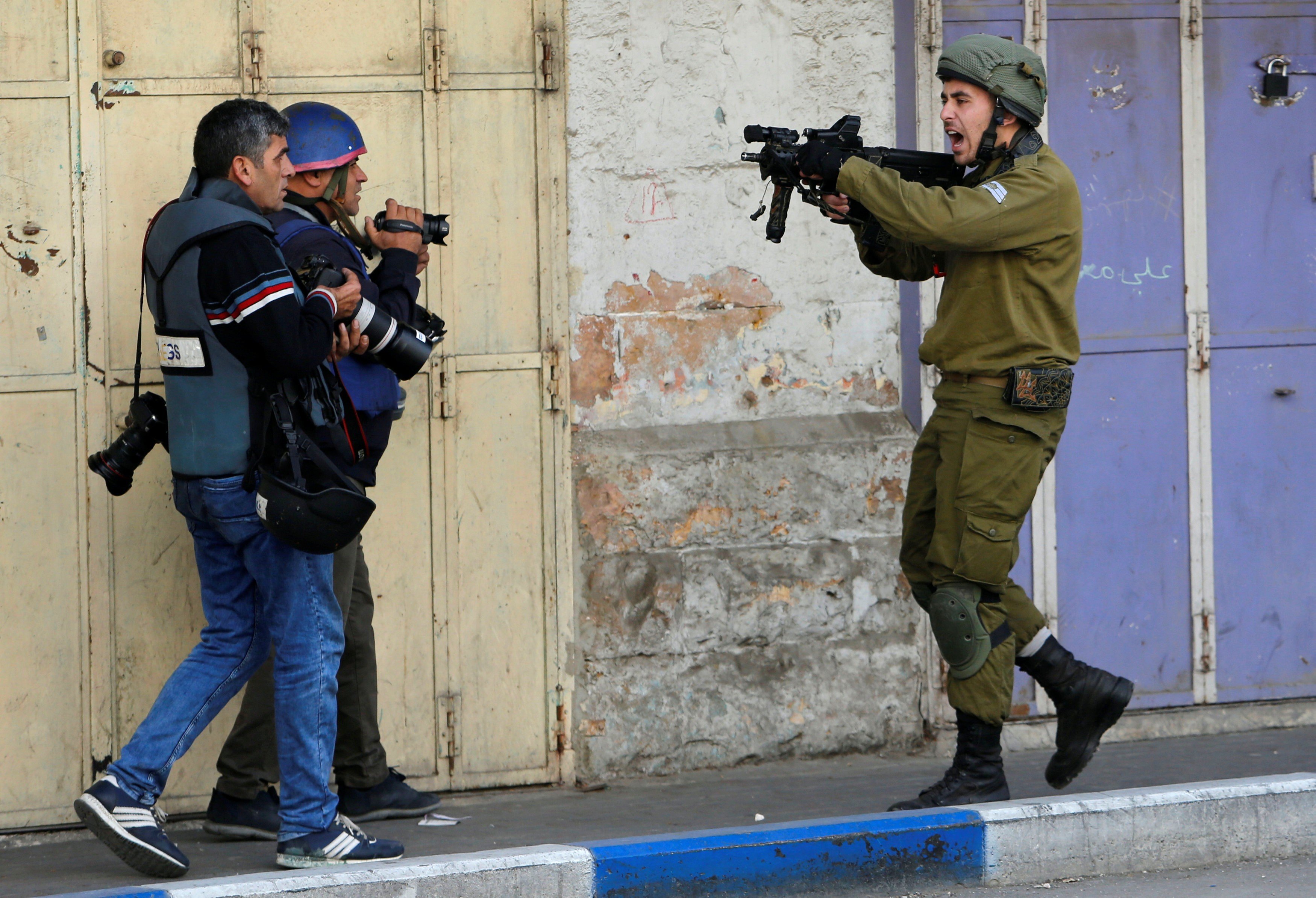 الاعتداء على الصحفيين الفلسطينيين