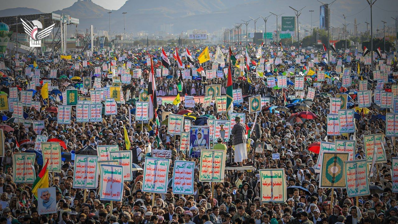 طوفان بشري مليوني في صنعاء نصرة لغزة