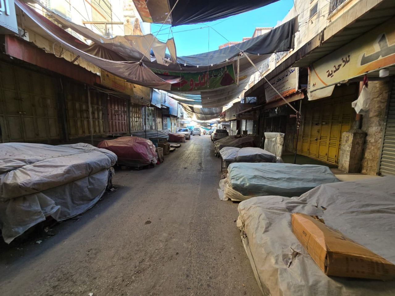 استمرار الإضراب التجاري في جنين احتجاجاً على العملية الأمنية