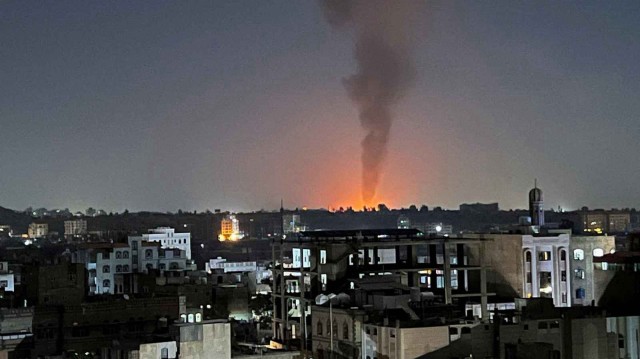 الطائرات الأمريكية تستهدف مديرية التحيتا بمحافظة الحديدة