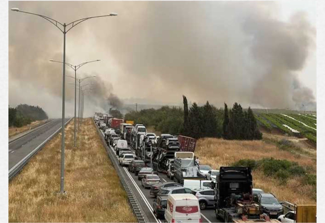 حرائق كبيرة في (سرائيل)