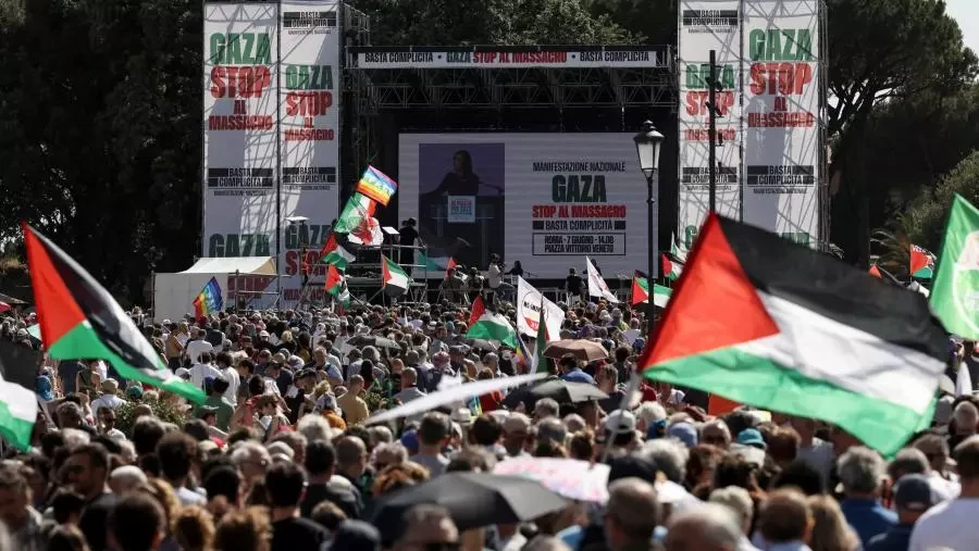 مظاهرات حاشدة في مدن أوروبية تطالب بوقف الحرب على غزة